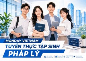 Monday VietNam tuyển dụng thực tập sinh pháp lý
