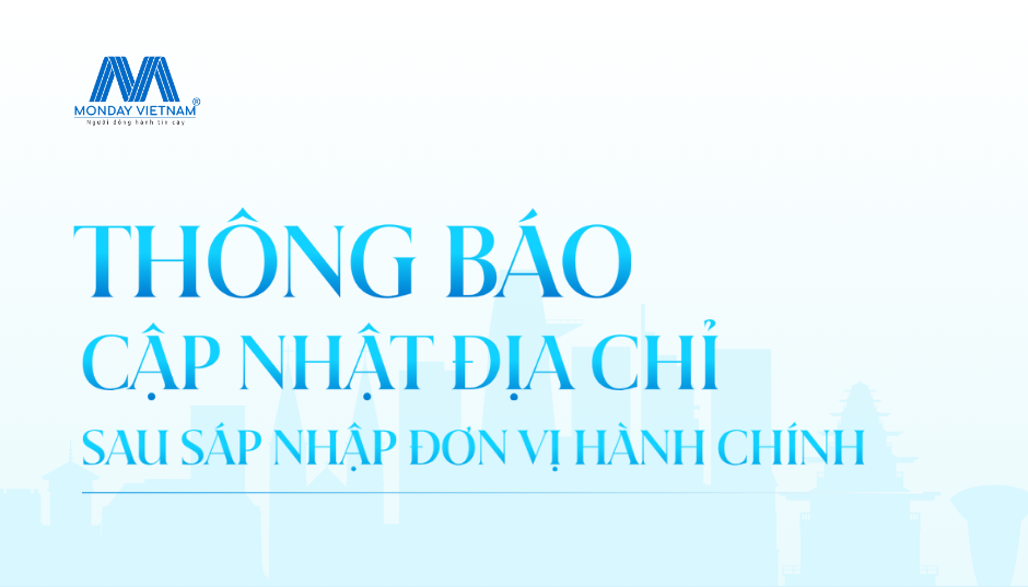 THÔNG BÁO THAY ĐỔI ĐỊA CHỈ CÔNG TY DO THAY ĐỔI ĐỊA GIỚI HÀNH CHÍNH