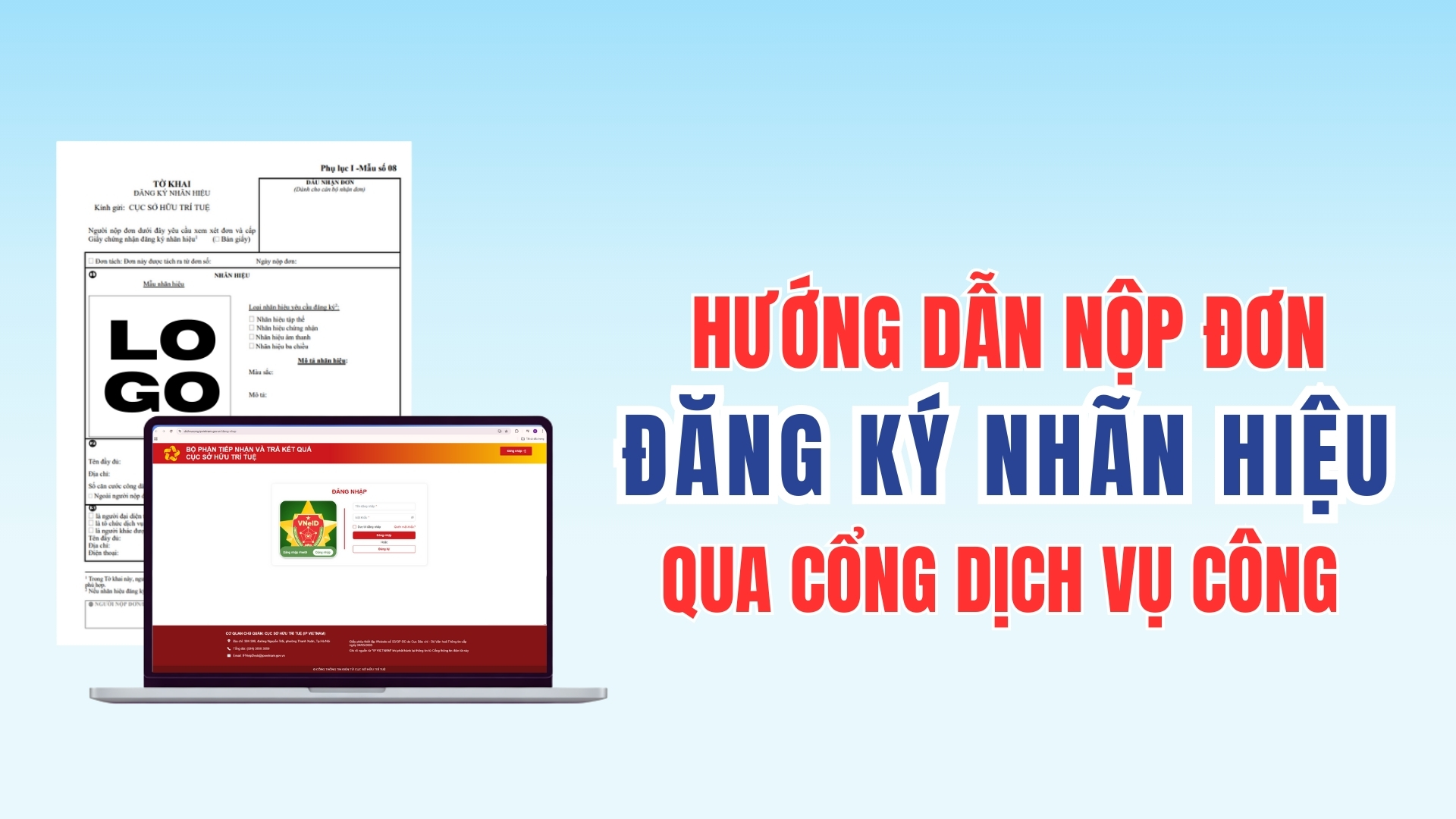 Hướng Dẫn Nộp Đơn Đăng Ký Nhãn Hiệu Online