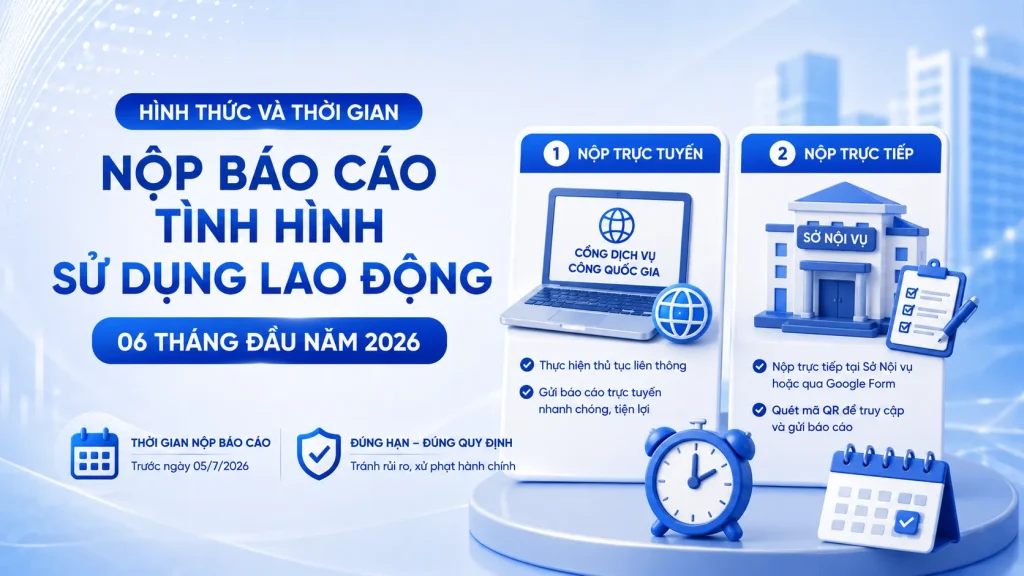 Cập Nhật Quy Định Báo Cáo Tình Hình Sử Dụng Lao Động 06 Tháng Đầu Năm 2026