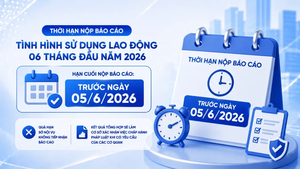 Cập Nhật Quy Định Báo Cáo Tình Hình Sử Dụng Lao Động 06 Tháng Đầu Năm 2026