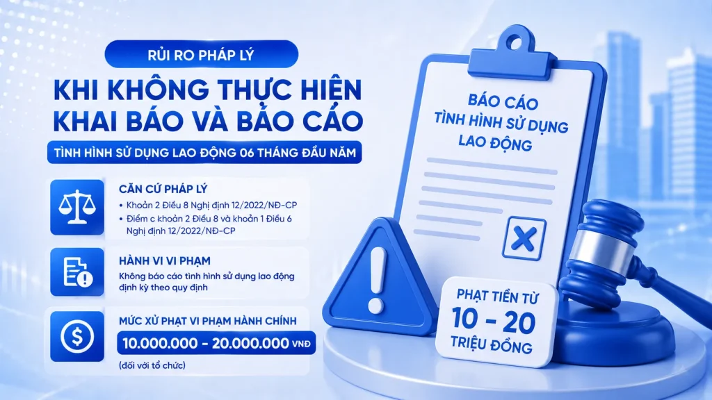 Cập Nhật Quy Định Báo Cáo Tình Hình Sử Dụng Lao Động 06 Tháng Đầu Năm 2026