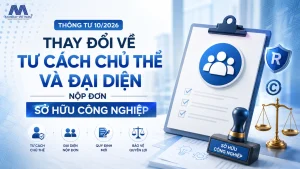 Thông Tư 10/2026: Thay Đổi Về Tư Cách Chủ Thể Và Đại Diện Nộp Đơn Sở Hữu Công Nghiệp