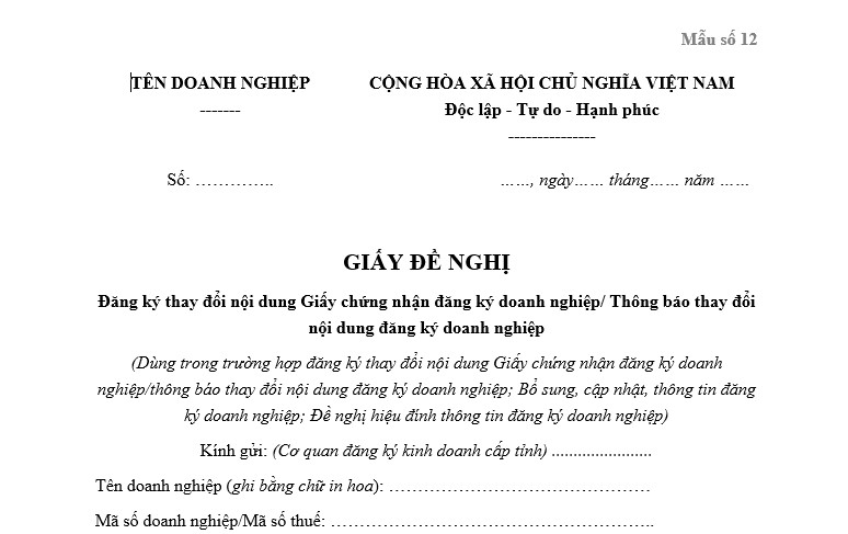 Hướng Dẫn Bổ Sung Hoặc Thay Đổi Thông Tin Chủ Sở Hữu Hưởng Lợi Của Doanh Nghiệp